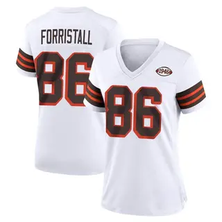 Cleveland Browns Women's Miller Forristall Game 1946 Collection Alternate Jersey - White