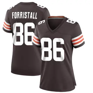 Cleveland Browns Women's Miller Forristall Game Team Color Jersey - Brown