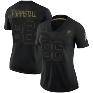 Cleveland Browns Women's Miller Forristall Limited 2020 Salute To Service Jersey - Black