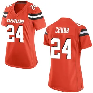 Cleveland Browns Women's Nick Chubb Game Alternate Jersey - Orange