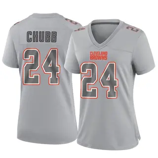 Cleveland Browns Women's Nick Chubb Game Atmosphere Fashion Jersey - Gray