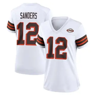 Cleveland Browns Women's Shedeur Sanders Game 1946 Collection Alternate Jersey - White