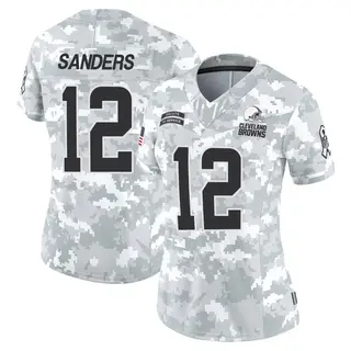 Cleveland Browns Women's Shedeur Sanders Limited 2024 Salute to Service Jersey - Arctic Camo