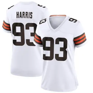 Cleveland Browns Women's Shelby Harris Game Jersey - White