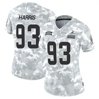 Cleveland Browns Women's Shelby Harris Limited 2024 Salute to Service Jersey - Arctic Camo