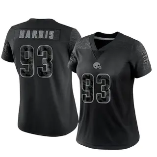 Cleveland Browns Women's Shelby Harris Limited Reflective Jersey - Black