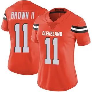 Cleveland Browns Women's Tony Brown II Limited Alternate Vapor Untouchable Jersey - Orange