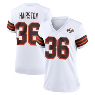 Cleveland Browns Women's Troy Hairston Game 1946 Collection Alternate Jersey - White