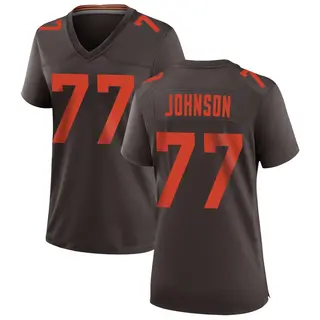 Cleveland Browns Women's Zion Johnson Game Alternate Jersey - Brown