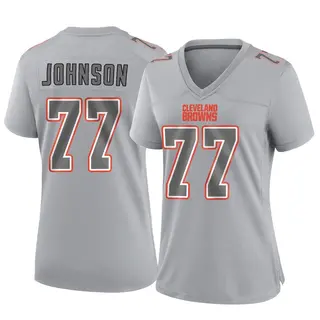 Cleveland Browns Women's Zion Johnson Game Atmosphere Fashion Jersey - Gray
