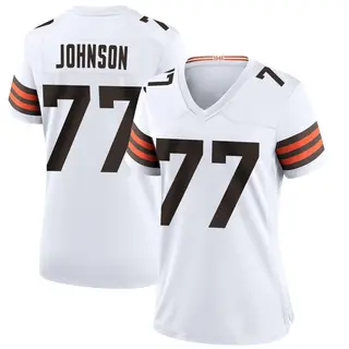 Cleveland Browns Women's Zion Johnson Game Jersey - White