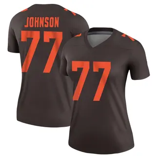 Cleveland Browns Women's Zion Johnson Legend Alternate Jersey - Brown