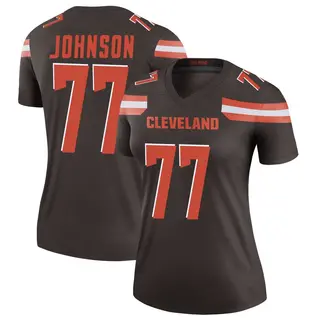 Cleveland Browns Women's Zion Johnson Legend Jersey - Brown
