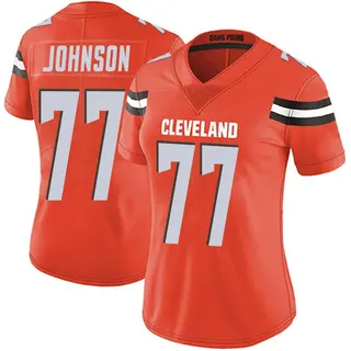 Cleveland Browns Women's Zion Johnson Limited Alternate Vapor Untouchable Jersey - Orange