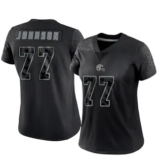 Cleveland Browns Women's Zion Johnson Limited Reflective Jersey - Black