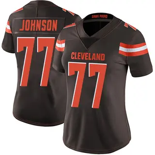 Cleveland Browns Women's Zion Johnson Limited Team Color Vapor Untouchable Jersey - Brown