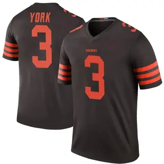 Cleveland Browns Youth Cade York Legend Color Rush Jersey - Brown