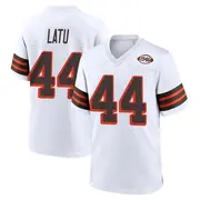 Cleveland Browns Youth Cameron Latu Game 1946 Collection Alternate Jersey - White