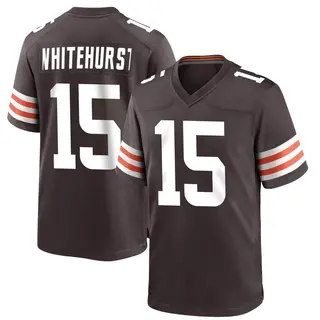 Cleveland Browns Youth Charlie Whitehurst Game Team Color Jersey - Brown