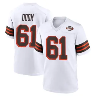Cleveland Browns Youth Chris Odom Game 1946 Collection Alternate Jersey - White