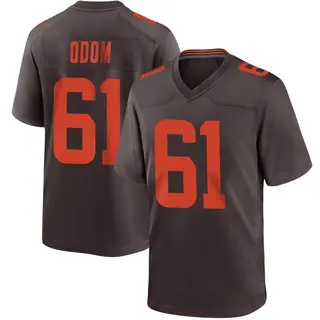Cleveland Browns Youth Chris Odom Game Alternate Jersey - Brown