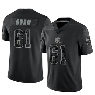 Cleveland Browns Youth Chris Odom Limited Reflective Jersey - Black
