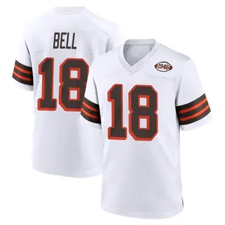 Cleveland Browns Youth David Bell Game 1946 Collection Alternate Jersey - White