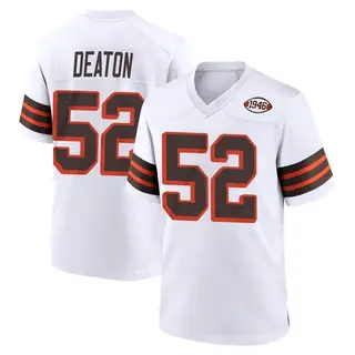 Cleveland Browns Youth Dawson Deaton Game 1946 Collection Alternate Jersey - White