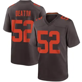 Cleveland Browns Youth Dawson Deaton Game Alternate Jersey - Brown