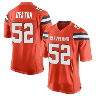 Cleveland Browns Youth Dawson Deaton Game Alternate Jersey - Orange
