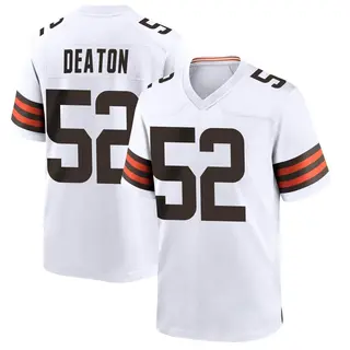 Cleveland Browns Youth Dawson Deaton Game Jersey - White