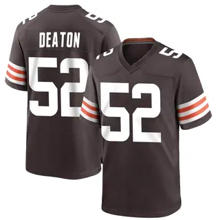 Cleveland Browns Youth Dawson Deaton Game Team Color Jersey - Brown
