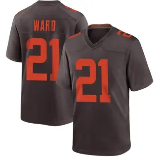 Cleveland Browns Youth Denzel Ward Game Alternate Jersey - Brown