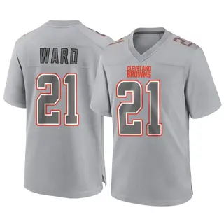 Cleveland Browns Youth Denzel Ward Game Atmosphere Fashion Jersey - Gray