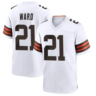Cleveland Browns Youth Denzel Ward Game Jersey - White