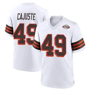 Cleveland Browns Youth Devon Cajuste Game 1946 Collection Alternate Jersey - White