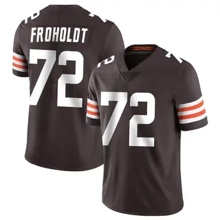 Cleveland Browns Youth Hjalte Froholdt Limited Team Color Vapor Untouchable Jersey - Brown