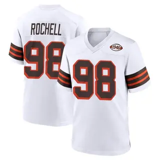 Cleveland Browns Youth Isaac Rochell Game 1946 Collection Alternate Jersey - White