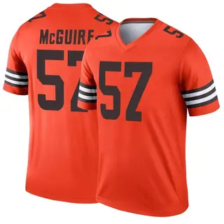 Cleveland Browns Youth Isaiah McGuire Legend Inverted Jersey - Orange
