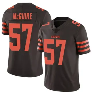 Cleveland Browns Youth Isaiah McGuire Limited Color Rush Jersey - Brown