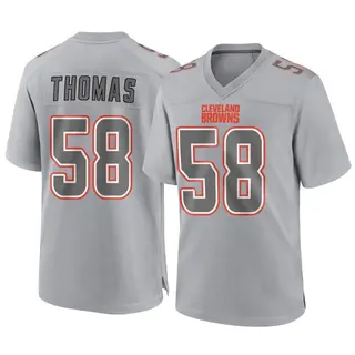 Cleveland Browns Youth Isaiah Thomas Game Atmosphere Fashion Jersey - Gray
