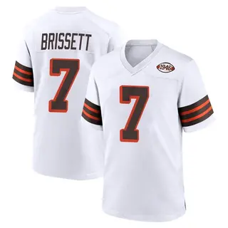 Cleveland Browns Youth Jacoby Brissett Game 1946 Collection Alternate Jersey - White