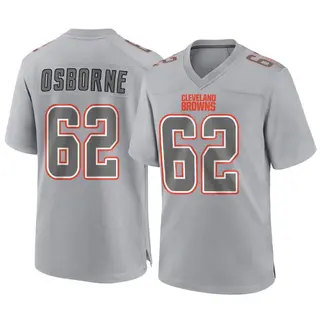 Cleveland Browns Youth Justin Osborne Game Atmosphere Fashion Jersey - Gray