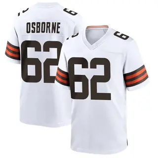 Cleveland Browns Youth Justin Osborne Game Jersey - White