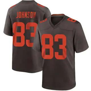 Cleveland Browns Youth Kisean Johnson Game Alternate Jersey - Brown