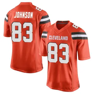 Cleveland Browns Youth Kisean Johnson Game Alternate Jersey - Orange