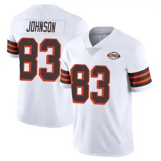 Cleveland Browns Youth Kisean Johnson Limited Vapor 1946 Collection Alternate Jersey - White