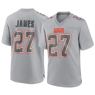 Cleveland Browns Youth LaMareon James Game Atmosphere Fashion Jersey - Gray