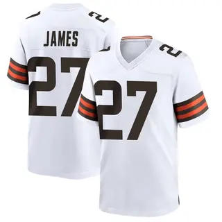 Cleveland Browns Youth LaMareon James Game Jersey - White