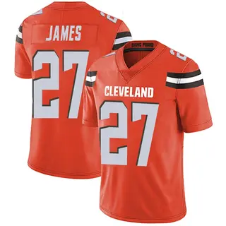Cleveland Browns Youth LaMareon James Limited Alternate Vapor Untouchable Jersey - Orange
